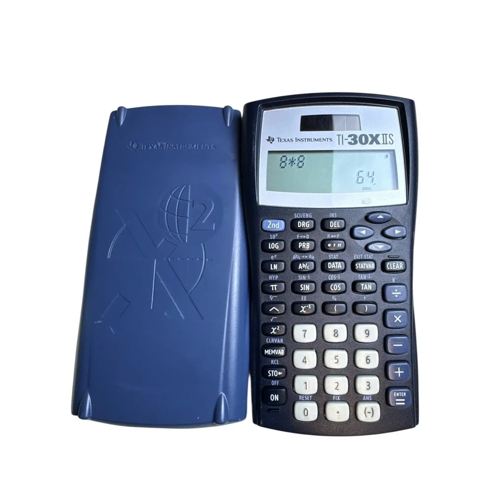 Texas Instruments TI-30XIIS Scientific Calculator With Cover Navy Blue‎